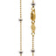 Girocollo con sfere bicolor in Oro Giallo e Bianco 18K - Herzel Gioielli