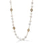 Lungo Laccio in Perle Coltivate Barocche e Argento Dorato - Herzel Fashion