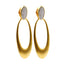 Orecchini Ovali in Argento con Zirconi – Herzel Fashion