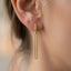 Orecchini Pendenti Baguette in Argento – Herzel Fashion
