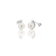 Orecchini Perle Akoya e Diamanti 7/7.5 - Coscia