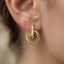 Orecchini a cerchio in Argento dorato – Herzel Fashion