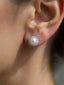 Orecchini con Perle Mare e Diamanti in Oro Bianco – Herzel Gioielli