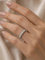 Veretta Sette Pietre in Oro Bianco 18 Carati con Diamanti 0,51 ct – Herzel Gioielli