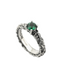 Solitaire ring with leaves - Nove25