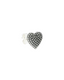 Single dotted heart earring - Nove25